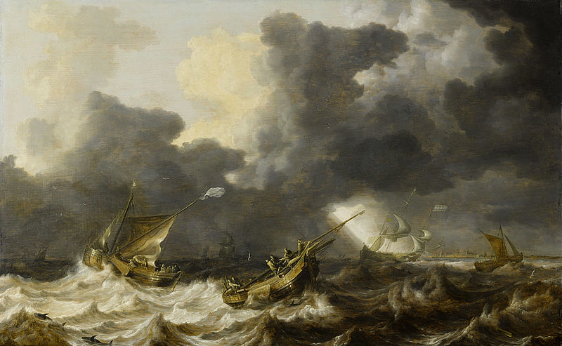 Segelboote im Gewittersturm