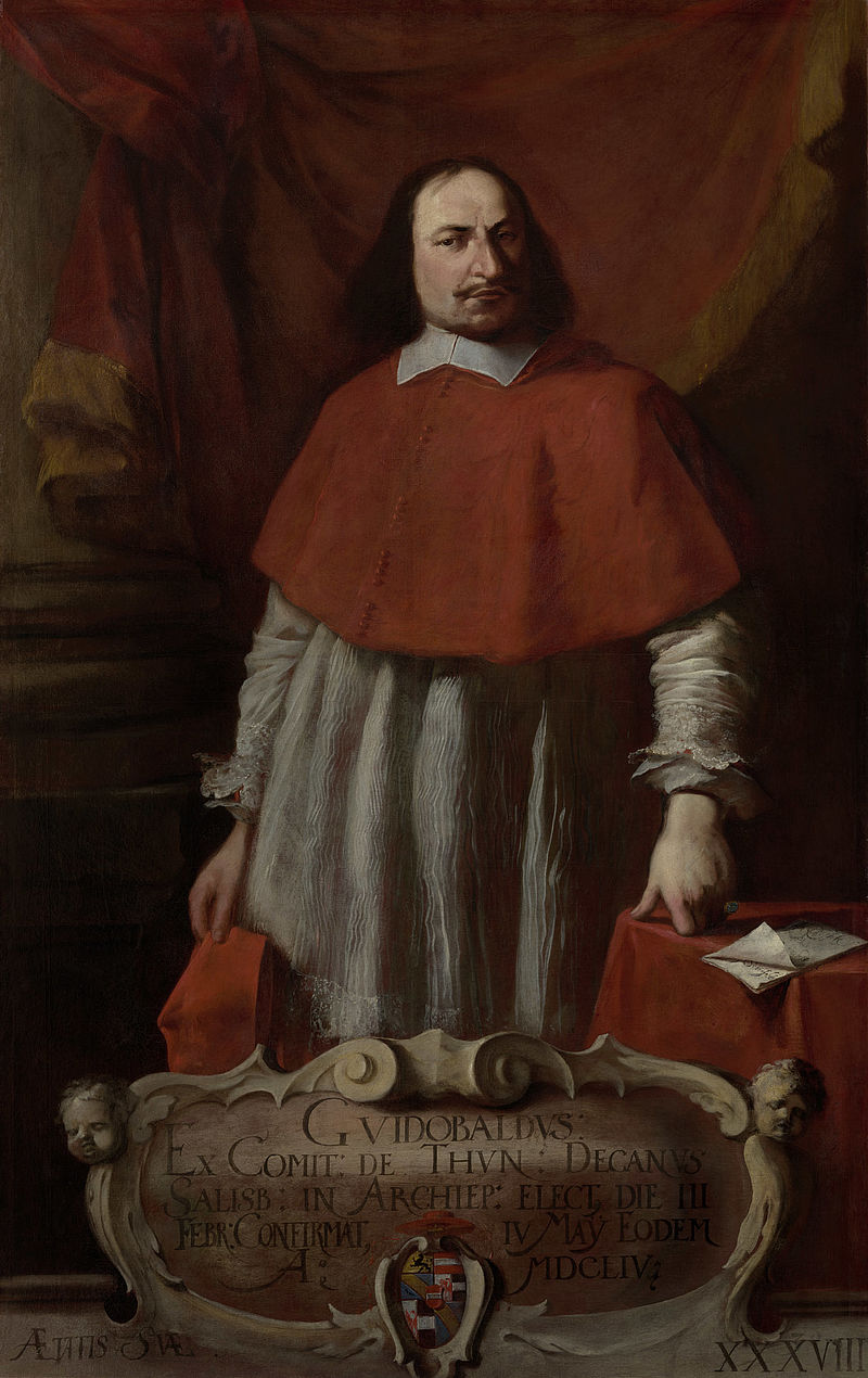 Count Guidobald Thun (1616 Castelfondo-1668 Salzburg), Prince-Archbishop of Salzburg (1654-1668)