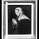 Wolfrum glass plate - Joos van Cleve, The Virgin praying, Inv.-no. 560