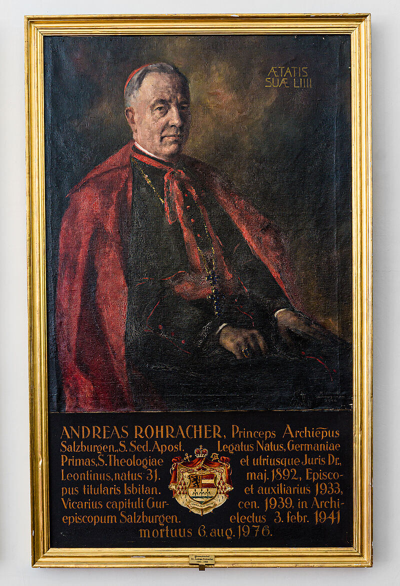 © Residenz zu Salzburg, Prunkräume, Foto: Stürzenbaum Erzbischof Andreas Rohracher