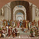 © Residenzgalerie Salzburg, Illustration Fotostudio Ulrich Ghezzi, Oberalm School of Athens, Painting after Raphael (1483 – 1520), Stanza della Segnatura, from 1509, Fresco, Vatican Palace, Rome