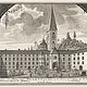 Die St. Peters Kirchen, oder Abbtey deren Wohl E:E:P:P: St. Benedicti Ordens zu Saltzburg. / L`Eglise de St. Pierre, ou l`Abbaye des R.R.P.P. Benedictins a Salsbourg.