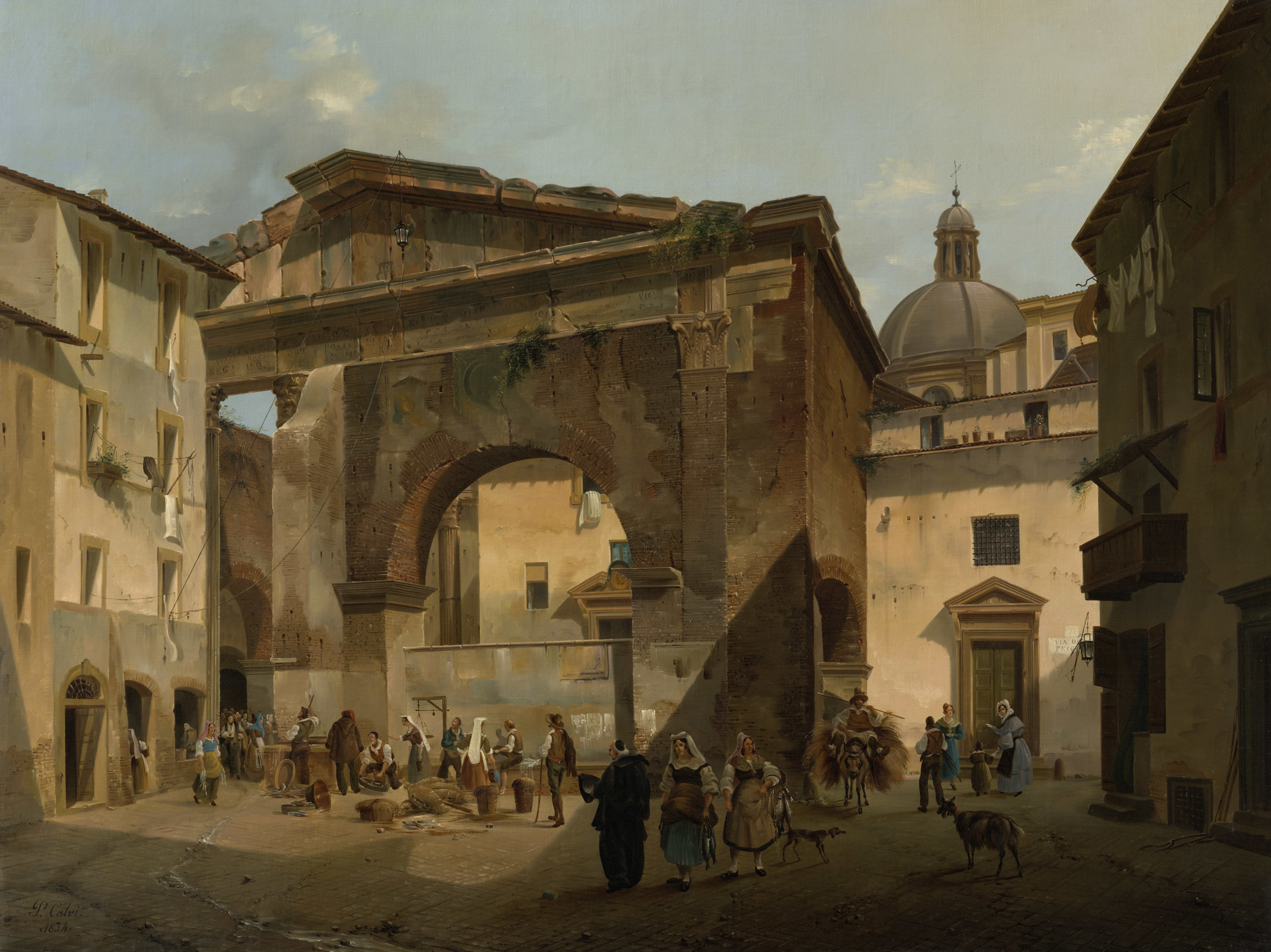 The old Fish Market in Rome