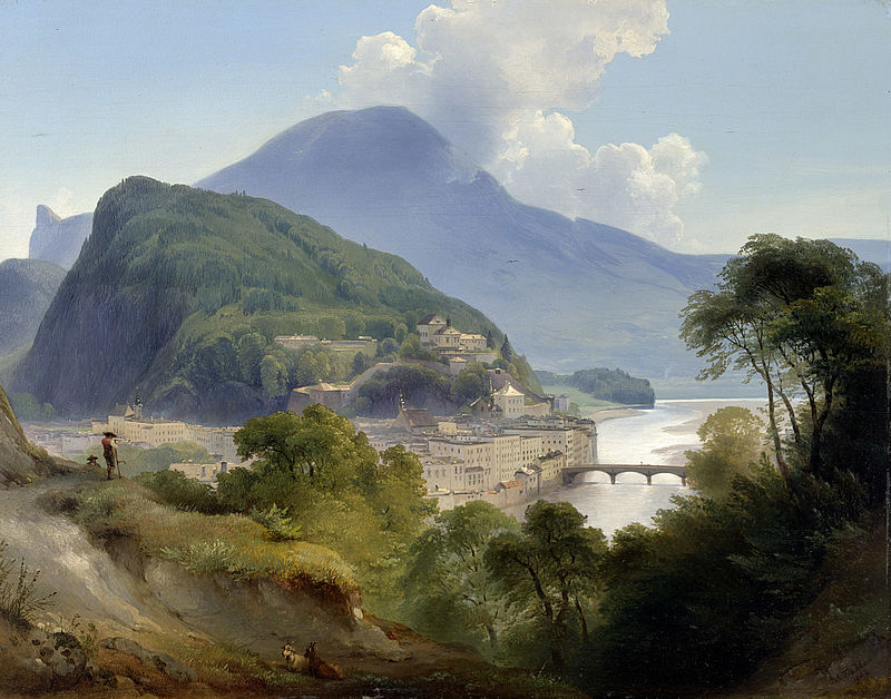 View of Salzburg with the Kapuzinerberg