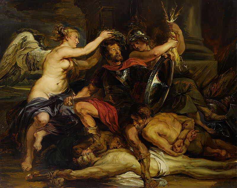 Crowning the victor (Copy after Peter Paul Rubens (1577–1640), “Crowning the victor”)