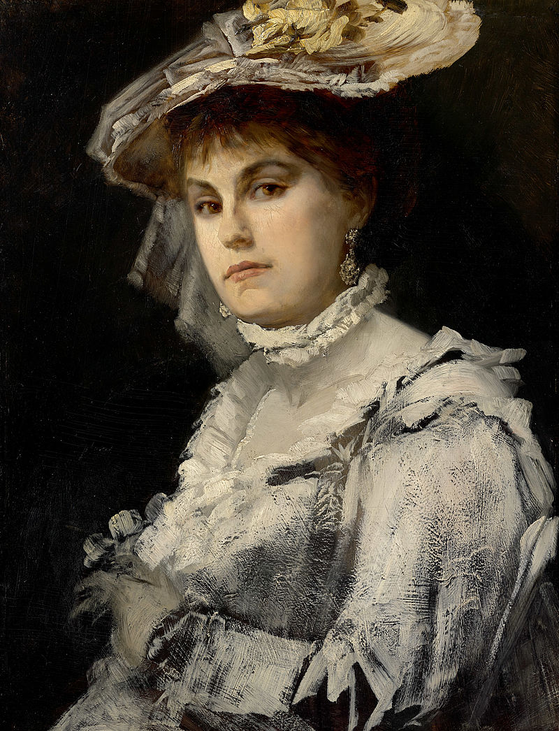 Amalie Makart, geb. Roithmayr (1846 München-1873 München). Erste Frau des Künstlers, ∞ 07.11.1868
