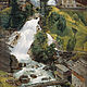 Badgastein with Waterfall