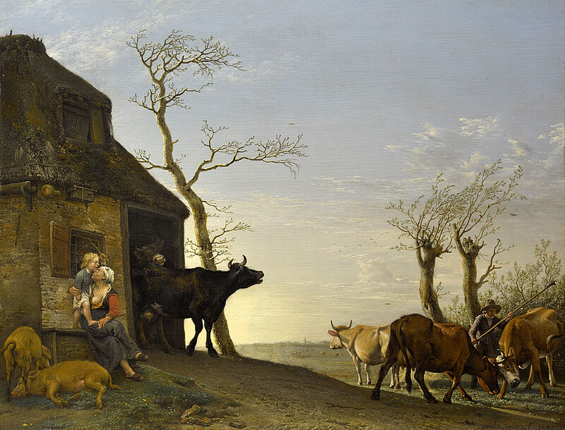 Driving the Cattle out to Pasture in the Morning
