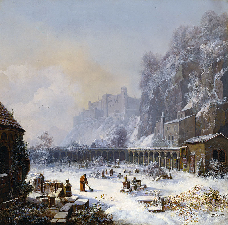 St. Petersfriedhof im Winter