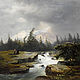 Landscape during Thunderstorm