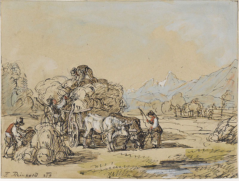 Getreideernte im Berchtesgadnerland