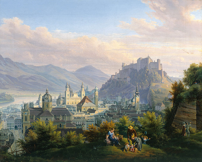 Veduta of Salzburg