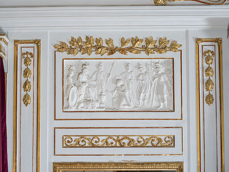 Stuckrelief - Großmut des Scipio?