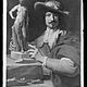 Wolfrum Glasplattennegativ - Charles Le Brun, Porträt des Bildhauers Nicolas Le Brun, Inv.-Nr. 254