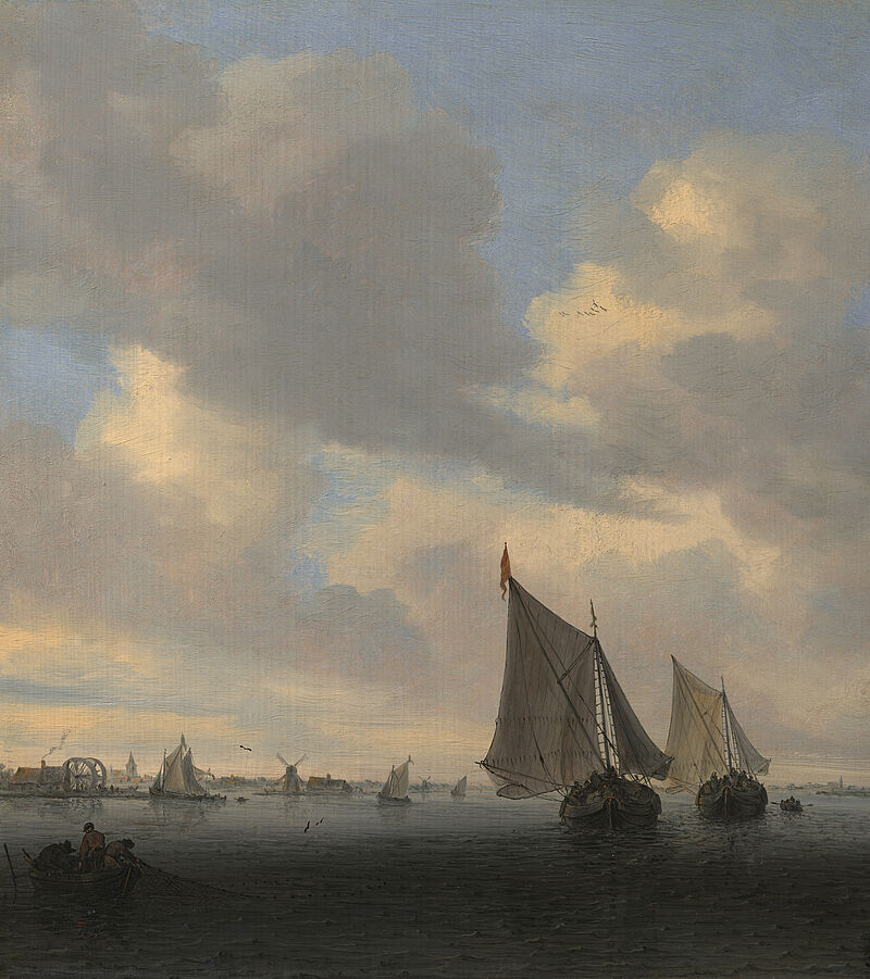 Seascape with Sailing-boat on the right