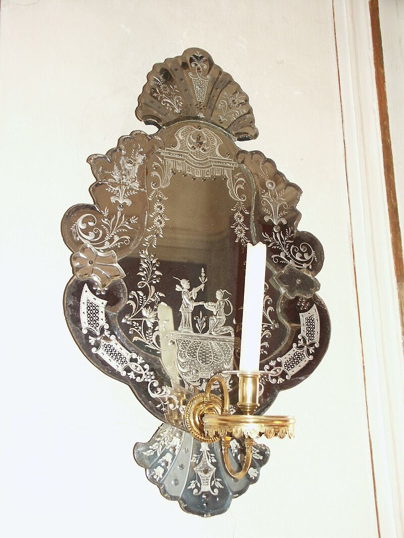Barocke Spiegelapplike nach venezianischer Art