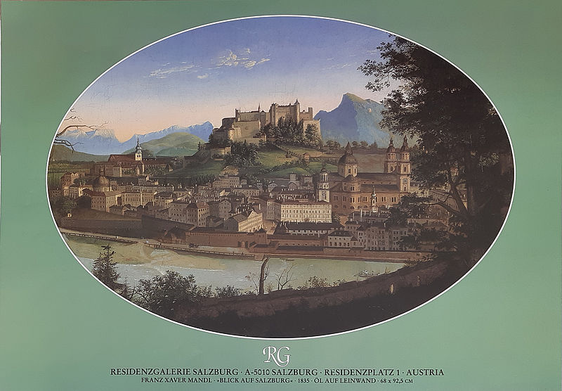 RG RESIDENZGALERIE SALZBURG · A-5010 SALZBURG · RESIDENZPLATZ 1 · AUSTRIA
FRANZ XAVER MANDL · BLICK AUF SALZBURG · 1835· ÖL AUF LEINWAND · 68 x 92,5 CM