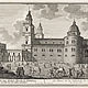 Der Thumb oder Haupt-Kirche zu Saltzburg wie selbe von der seithen anzusehen. / Le Dome, ou la Cathedrale de Salsbourg du cotè du midi.