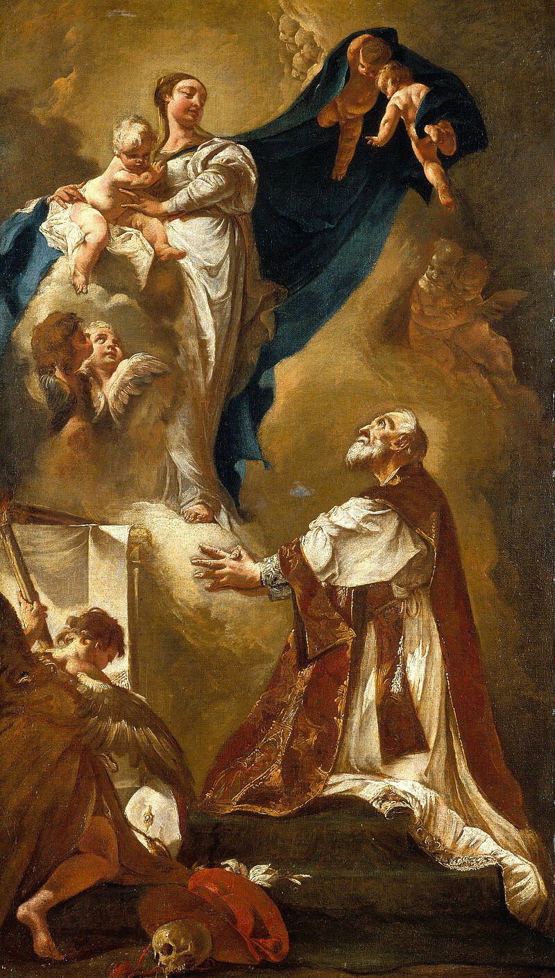 Vision des hl. Filippo Neri (Entwurf zum Altarbild in S. Maria della Fava, Venedig)