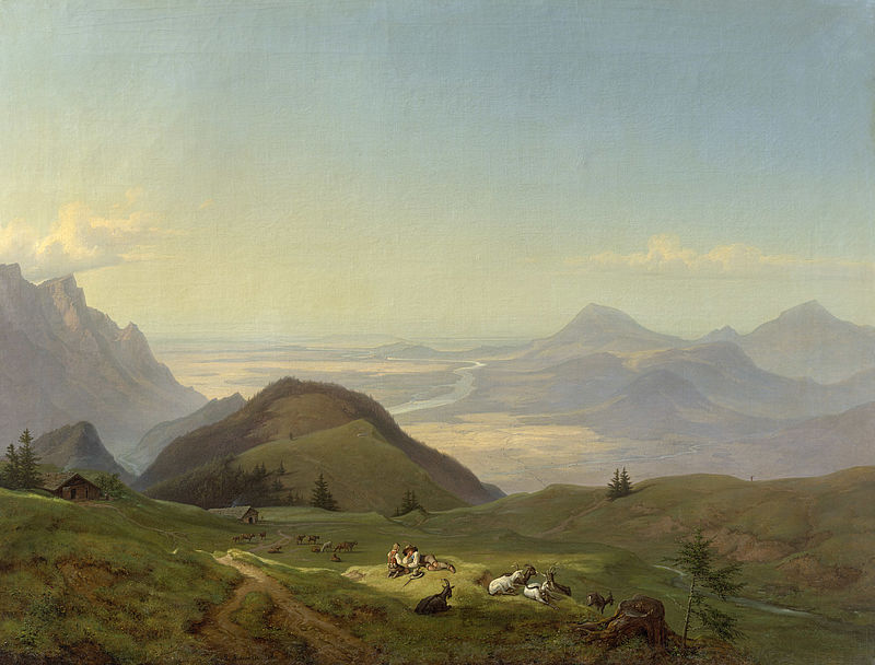 View from the Rossfeld over Salzburg