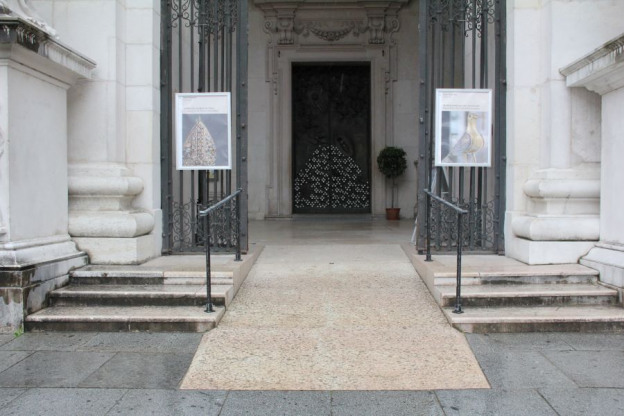 Ramp into the cathedral vestibule