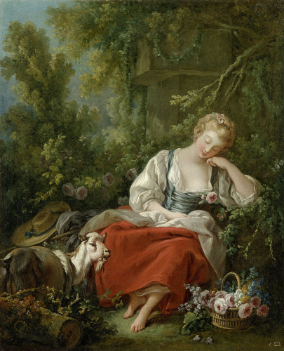 François Boucher, La Rêveuse – Dreaming Shepherdess, after 1760 - around 1763 © RGS/Ghezzi