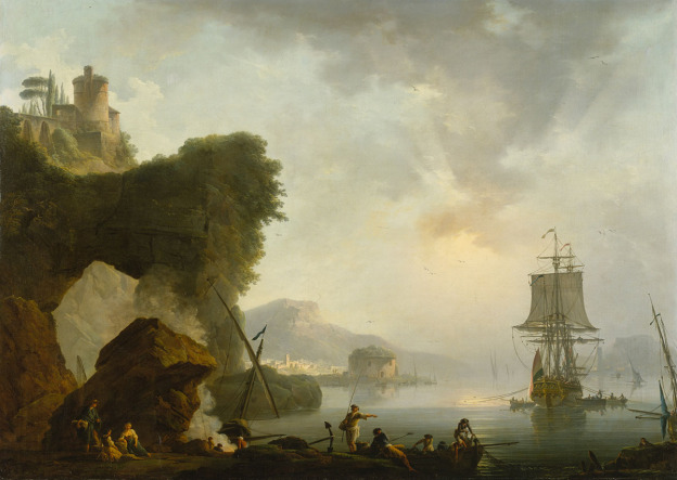 Philippe-Jacques de Loutherbourg, Seascape with Sunset © RGS/Ghezzi