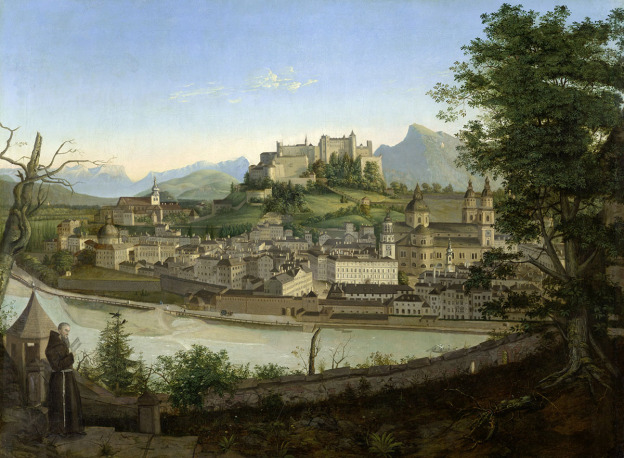 Franz Xaver Mandl, View of Salzburg, 1835 © RGS/Ghezzi