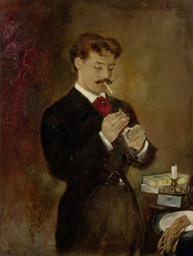 Anton Romako, Portrait of a young man, 1878 © RGS/Ghezzi