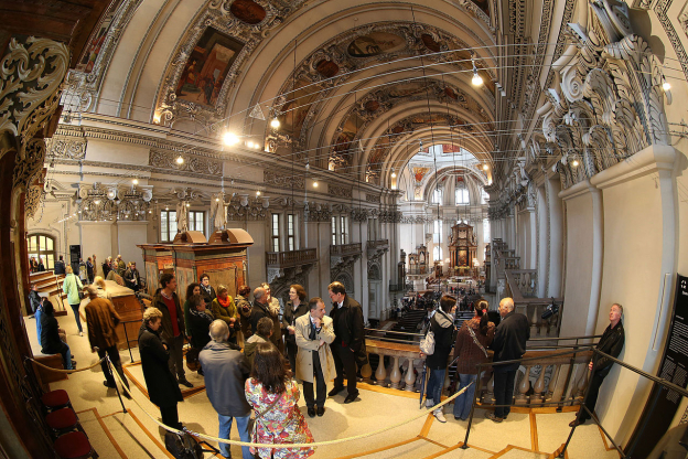 Organ loft at the opening of the DomQuartier, 2014