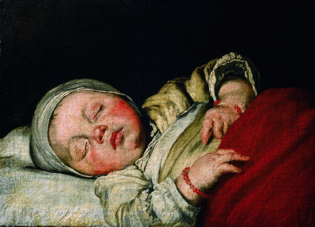 Bernardo Strozzi, Sleeping Child, oil/canvas, 34.5 x 47.6 cm, inv. no. 567 © RGS/Ghezzi