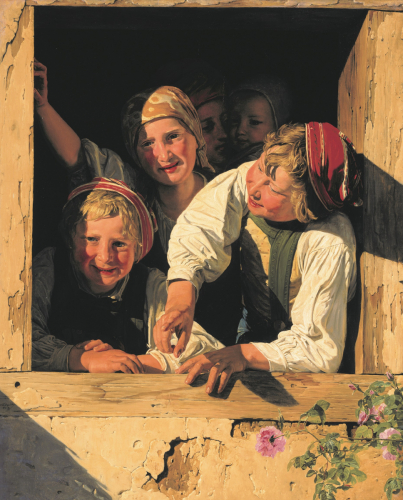 Ferdinand Georg Waldmüller, Kinder im Fenster © RGS/Ghezzi