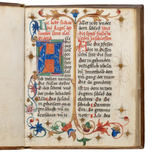 Pope Urban IV's Rule of St Clare, 1517, Brixen, Klarissenkloster © Jürgen Eheim Fotostudio