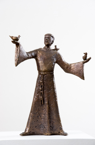Eva Mazzucco (1925-2013), Hl. Franziskus, um 1974/1975, Bronze © Stift Klosterneuburg