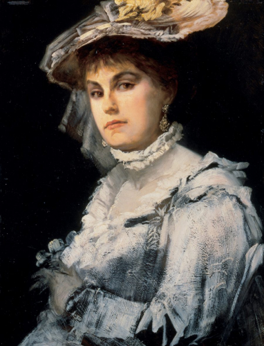 Hans Makart, Amalie Makart, oil/mahogany, 76 x 58.2 cm, inv. no. 1  © RGS/Ghezzi