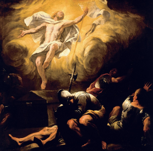 Luca Giordano (1634 Neapel – 1705 Neapel), Auferstehung, nach 1665, Öl/Leinwand, 114 x 116 cm , Residenzgalerie Salzburg © RGS/Ghezzi