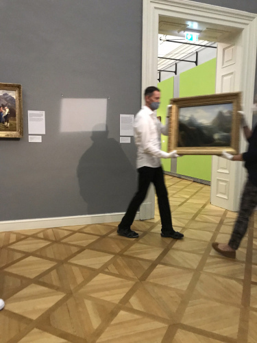 Das Gemälde von Thomas Ender geht in Streik
