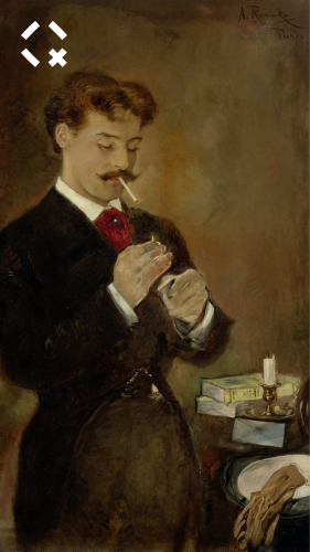 Anton Romako, Porträt eines jungen Mannes, 1878 © RGS/Ghezzi