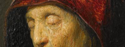 Rembrandt, Betende alte Frau (Detail), DomQuartier