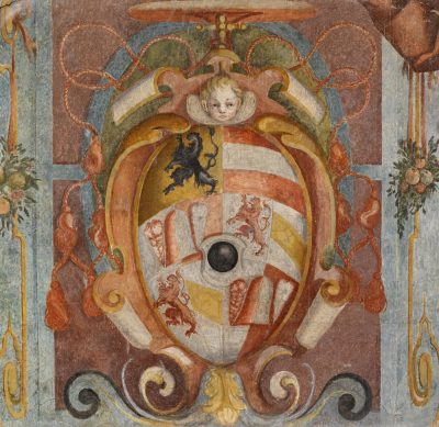 Wappen Wolf Dietrichs, Residenz zu Salzburg, Bischofssaal, 3. OG © 2017 RGS_Ghezzi