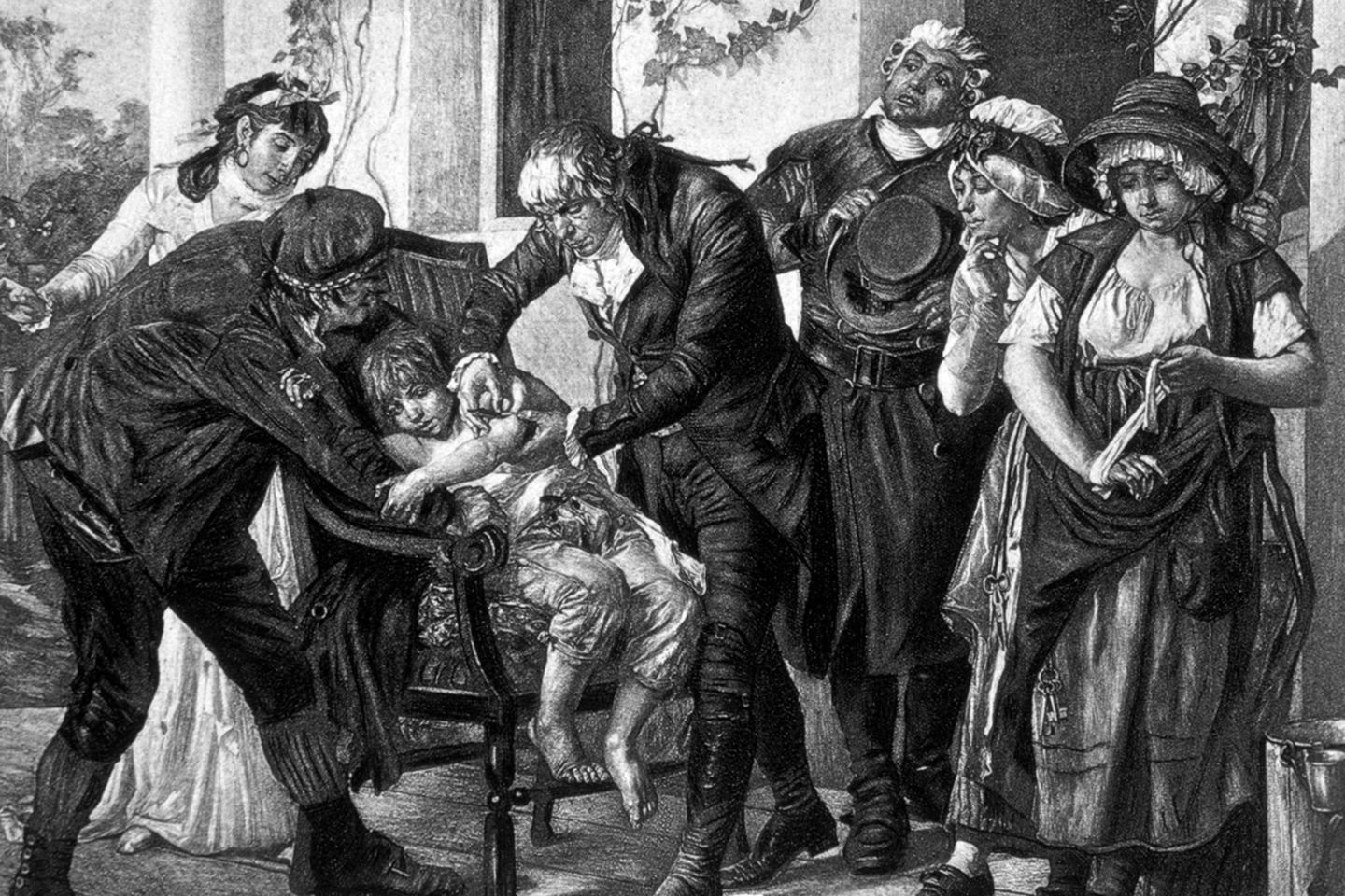 Englische Landarzt Edward Jenner impfte James Phipps mit Kuhpockenmaterie - Ausstellung im DomQuartier