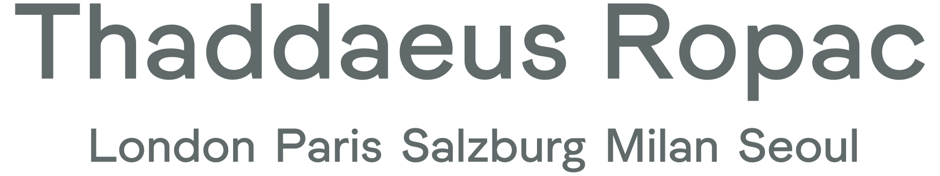 Logo Thaddaeus Ropac